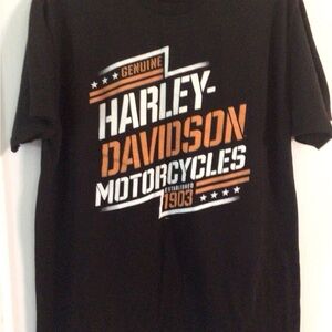 Harley-Davidson Black Tee Size L mens Asheboro NC